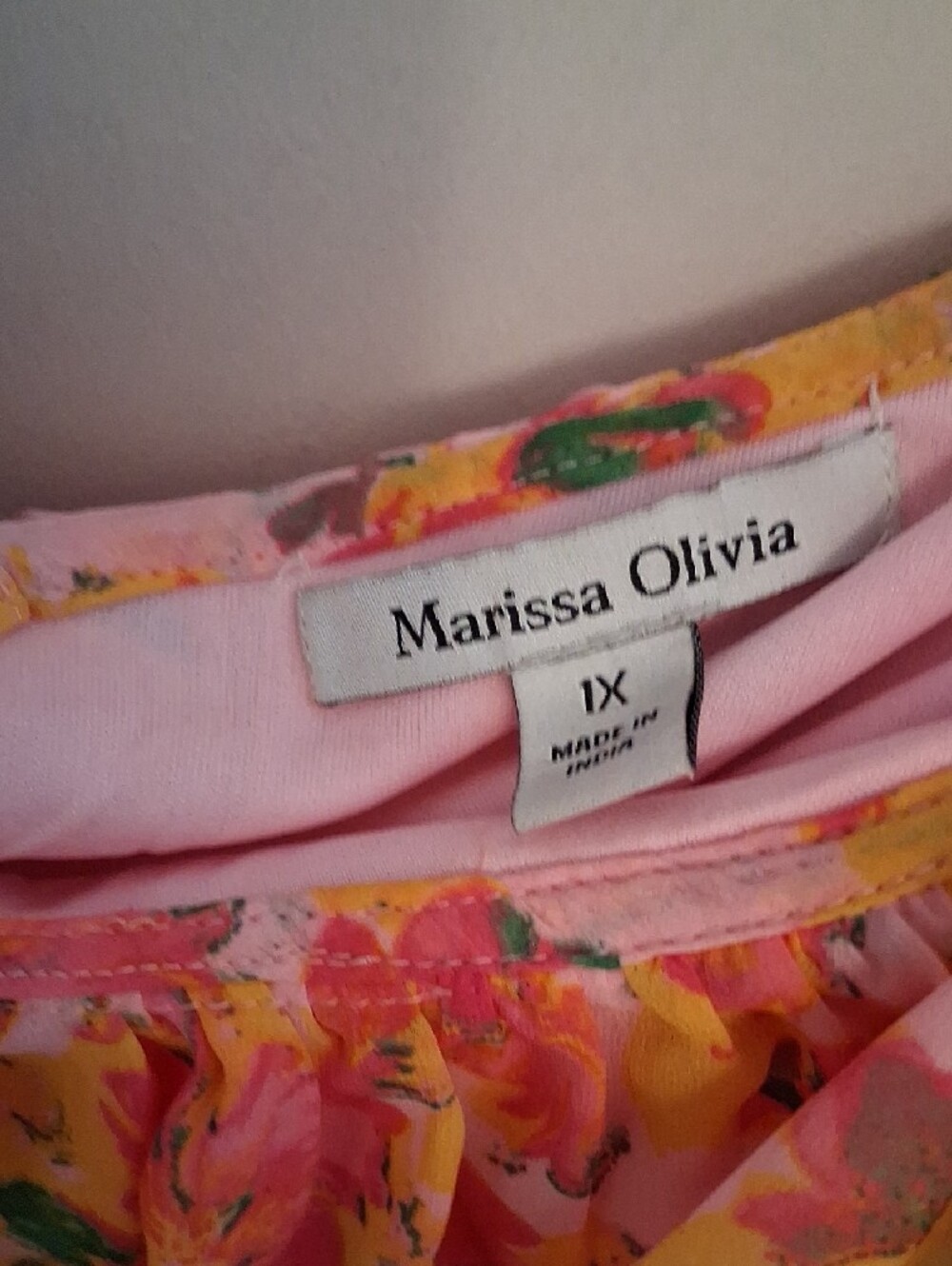 Pink Floral Ruffle Maxi Dress Off Shoulder - Picture 2 of 6